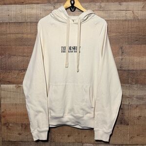 Taylor Swift The Eras Tour Hoodie Cream size Medium Unisex Oversized Swiftie
